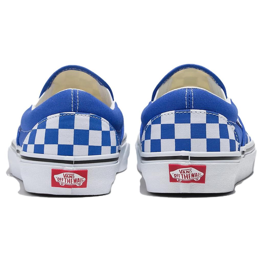 Vans Slip-On Checkerboard Classic Canvas Casual Low-Top Skate Shoes Unisex Sneaker Blue White VN0A7Q5D6RE