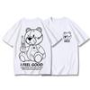 Bear Tshirt for Men 2026 New Style Cartoonthemed Accessories Loose and Pure Cotton Versatile and Stylish Halfsleeve Design