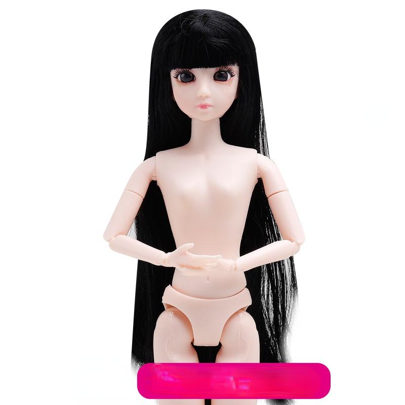30 см 26-шарнирная кукла для девочек, обнаженные части тела, куклы с волосами, детские игрушки, 26-шарнирная кукла для девочек