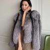 Temperamental Lady Leisure Autumn and Winter Fur Coat Thick Warm Silver Fox Fur Light Luxury Short High-end Fur Windbreaker