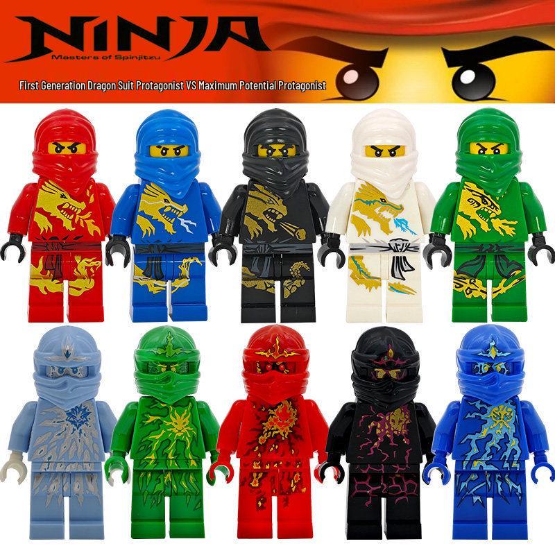 Строительные блоки Просвещения: Мотоцикл и Храм Дракона Ninjago с Минифигурками - Образовательный Конструктор для Мальчиков - Идеальный Подарок на День Рождения