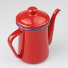 Pearl Metal Coffee Pot, Red, 600ml, Enamel, Just the Right Size, HB-4412
