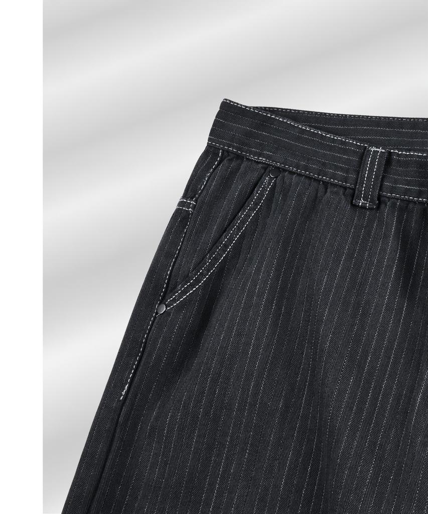 PARADIGMFILM [Ep.01] Dyed Herringbone Double Knee Pants (Charcoal)