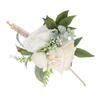 Wrist Corsages for Wedding Bride Wrist Flower Decorative White Roses and Green Leaves for Prom
