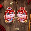 1 pair Paper Snake Year Fu Character Door Sticker Door Couplets Ornaments  Home Living Room Decor
