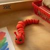 Реалистичная модель гусеницы, 3D-печатная игрушка-антистресс, Фигурка с подвижными суставами, Арт-игрушка для снятия стресса, Декорация для рабочего стола