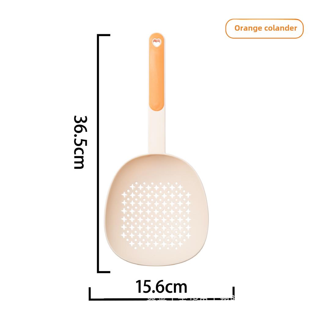 Кухонный дуршлаг, кухонный бытовой большой пластиковый слив с длинной ручкой, спасательный дуршлаг для лапши и пельменей, устойчивый к высоким температурам