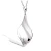 [L7479] - Silver Pendant 'Choreography' Silver (rhodium-plated) - 30x15 Mm