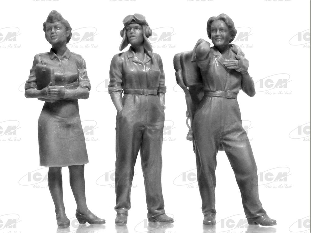 ICM Американская летчица WASP Пластиковая модель 32108 1/32 1943-1945