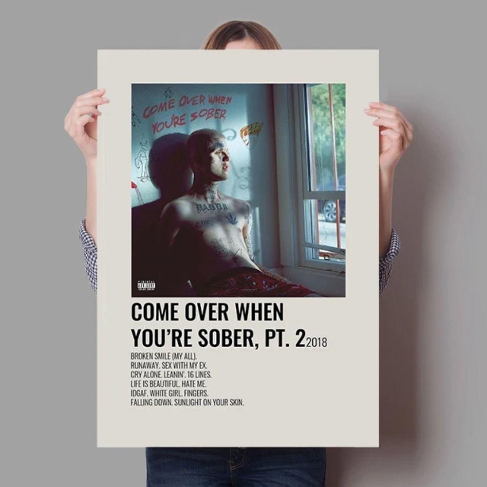 Металлическая табличка Lil Peep Хип-хоп исполнитель для комнаты подростка Музыкального пространства Декор