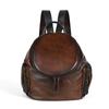 New Women's Genuine Leather Shoulder Bag Headlayer Cowhide Soft Leather Backpack Retro Casual Forest Women's Bag European and American Bag