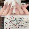 3mm Tray-Free Rhinestone Ball Nail Art Decorations - Mixed Color Bling Stacked Rhinestones for DIY Wearable Nail Art Accessories.