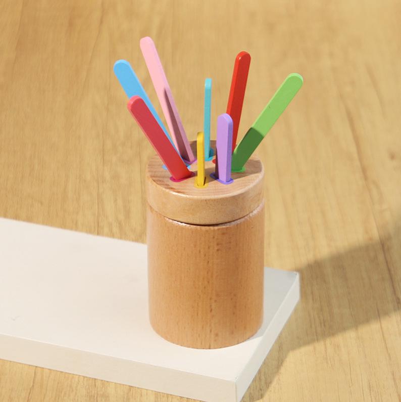 Монтессори деревянный ящик для ящиков раннее образование текстильный барабан мяч давление и головоломки игрушки для детского сада