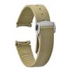 20 мм Новый Мягкий Фторкаучук FKM Изогнутый Конец Для Ремешка Omega Для Seamaster 300 Дайвинг-Ремень Запасной Браслет Часов С Складной Пряжкой