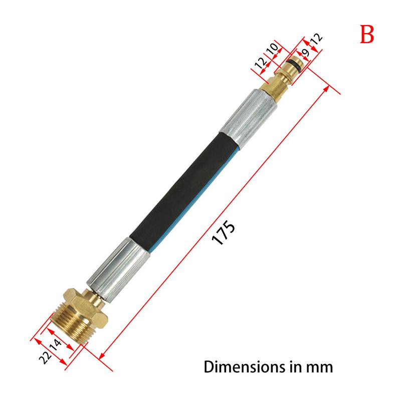High Pressure Washer Hose Adapter M22 High Pressure Pipe Connector For Karcher