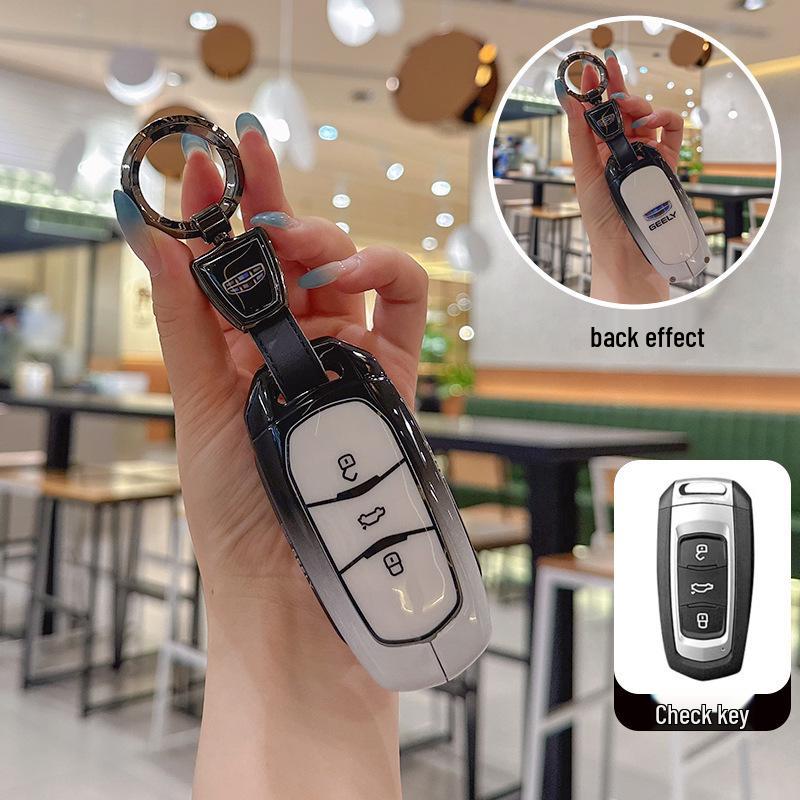 Чехол для ключа Geely для моделей Xingyue L, Xingrui, Boyue, Bin Yue, 2025 Denim 25, Emgrand, Binyue - Корпус с пряжкой для автомобиля