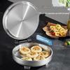 Liven Электрическая сковорода-гриль из нержавеющей стали 1800 Вт, штепсель CN (адаптер в комплекте)
