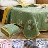 New Printing Quilt Air Conditioning Comforter Soft Breathable Thin Blanket Bedspread Thin Sheet Wash Cotton Cool Bedding