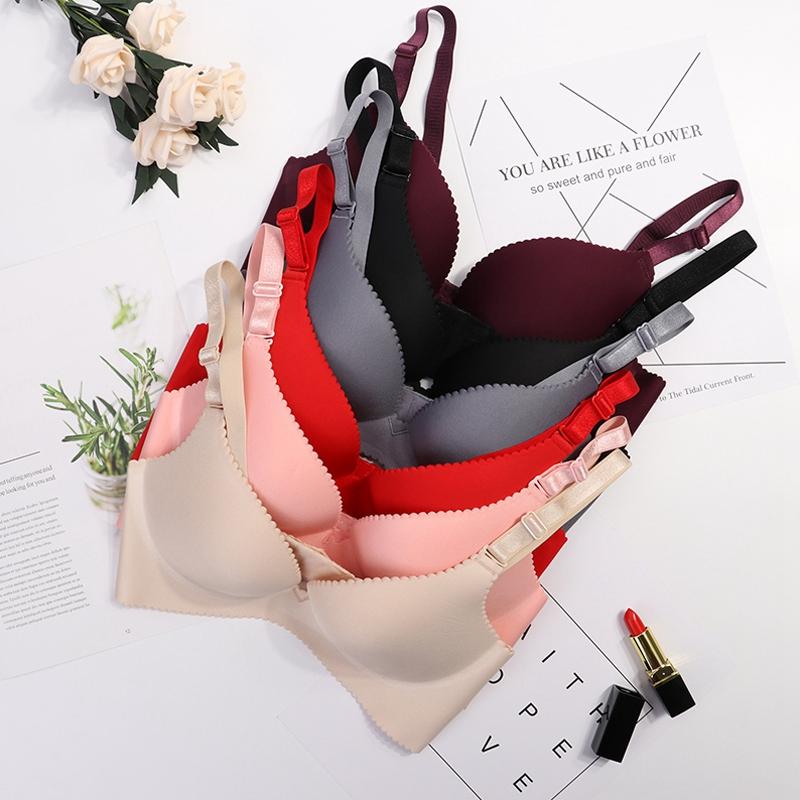 Deep V Bras For Women Push Up Bra Wire Free Seamless Underwear Plunge Intimates