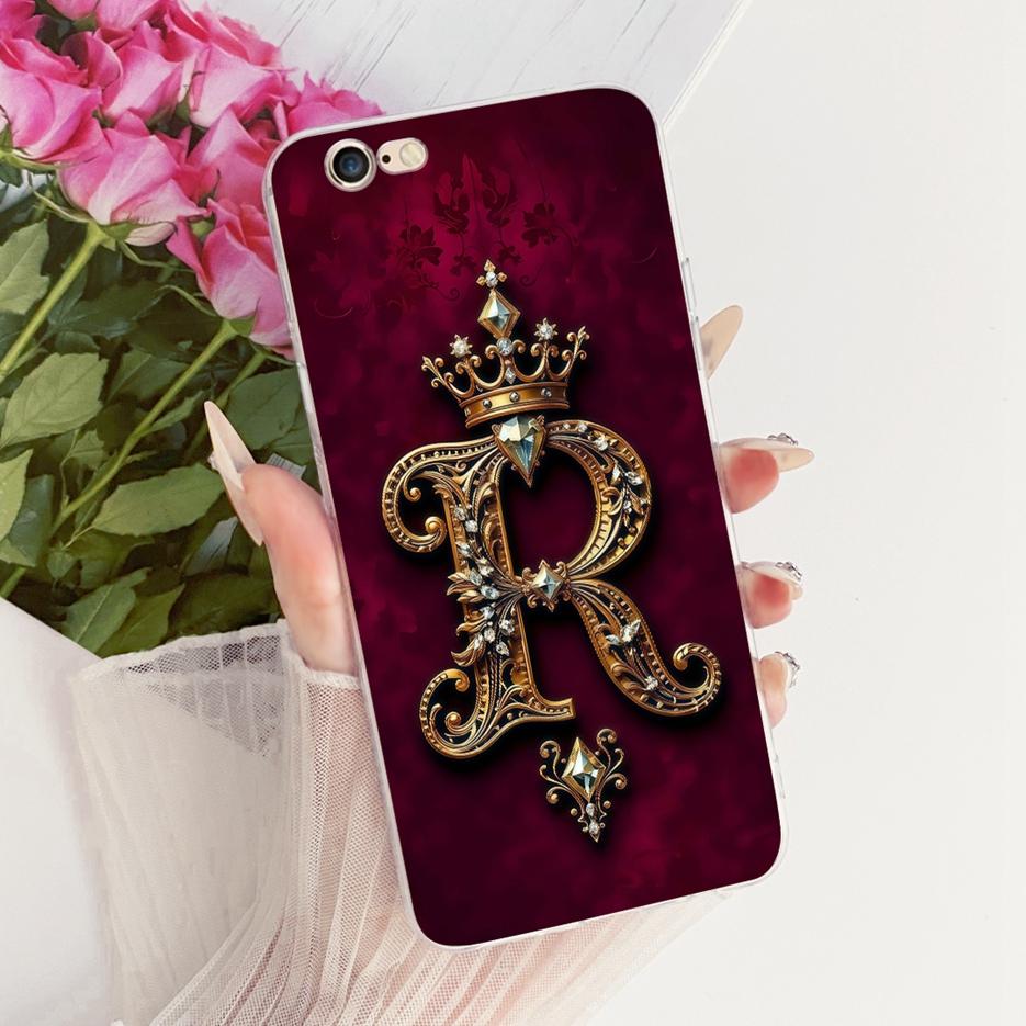 For Apple iPhone 6 6S Plus Case Cute Crown Letters Cover Soft Silicone Phone Case For iPhone 6S Plus iPhone6 iPhone6S Funda Bags