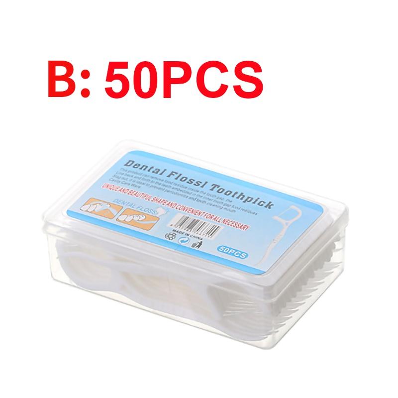 100 шт./50 шт. зубная нить, зубочистки, палочки для чистки зубов, межзубная щетка, зубная нить, выбор гигиены полости рта