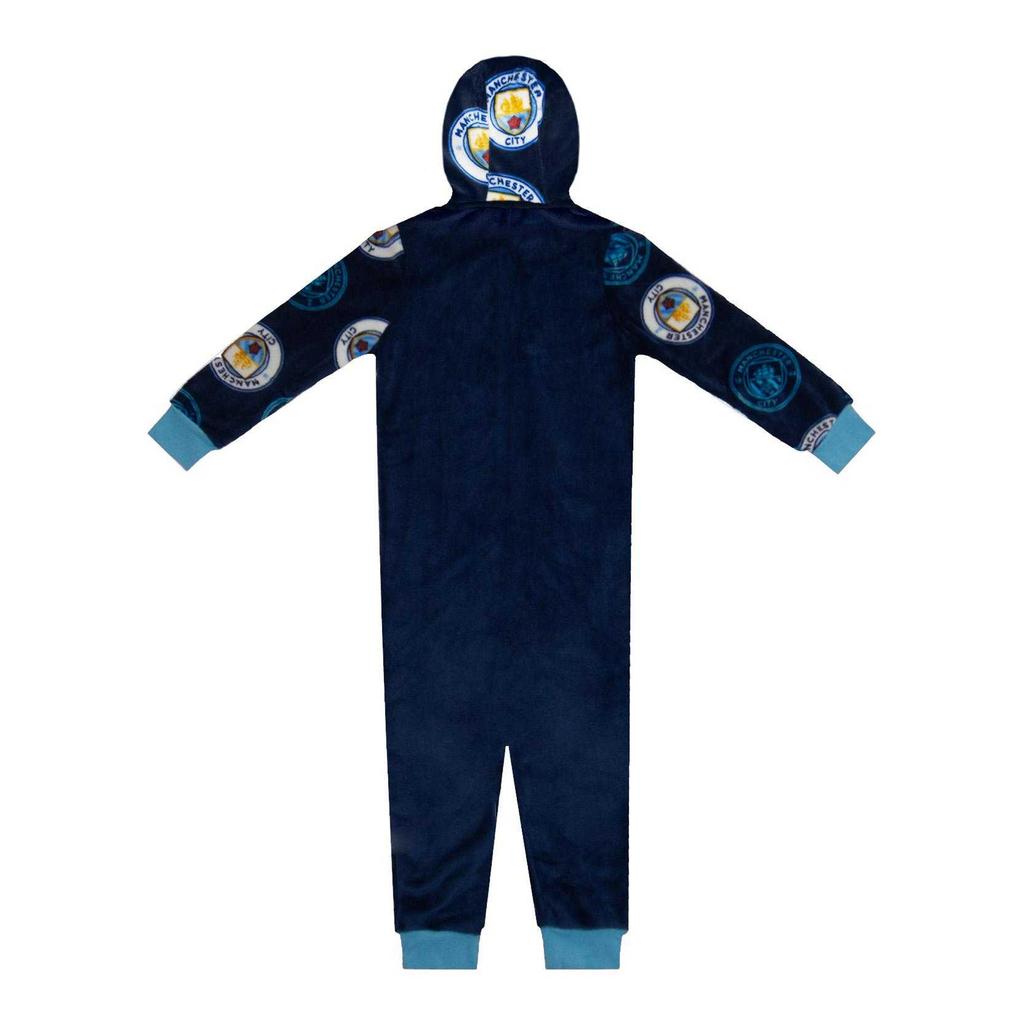 Детский/Подростковый флисовый комбинезон для сна с эмблемой футбольного клуба «Манчестер Сити»