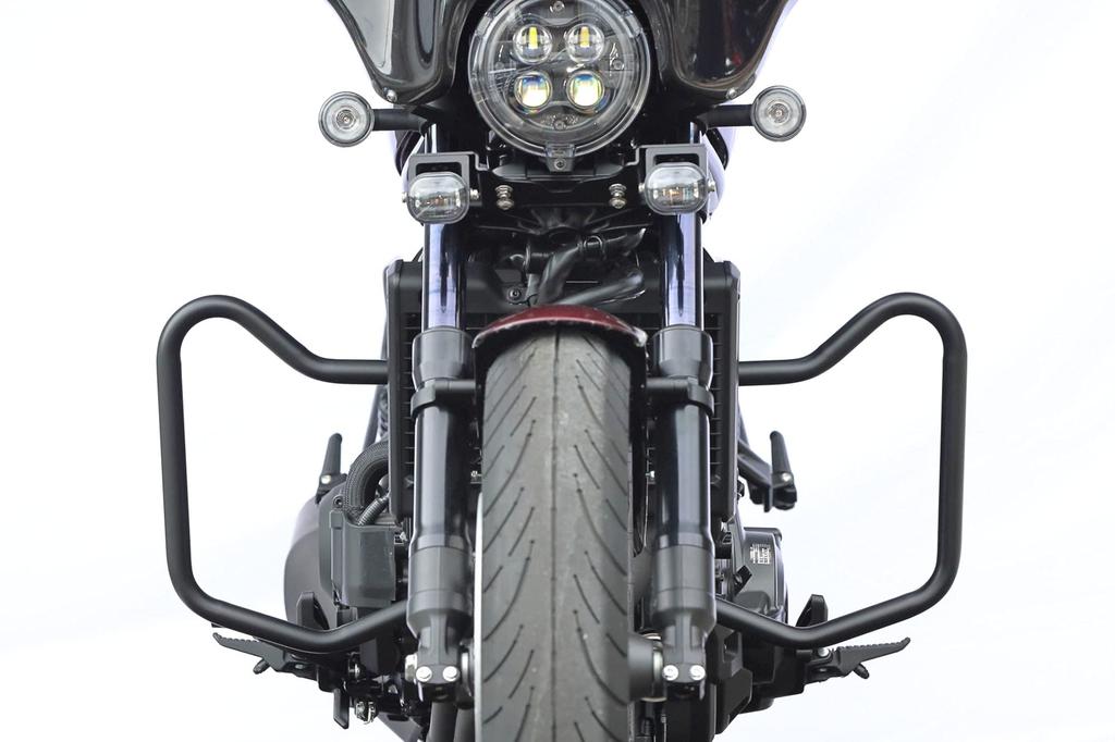 Запчасти для мотоциклов Kijima Защита двигателя стальная матовая черная отделка HONDA REBEL1100/DCT 25.4 мм 405-240