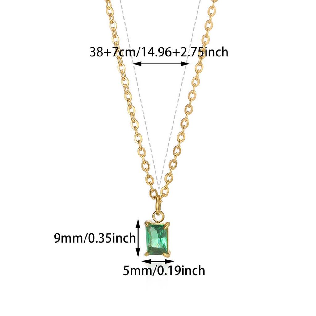 Декабрьское ожерелье с цирконом: Женская модная ключичная цепочка для повседневной носки