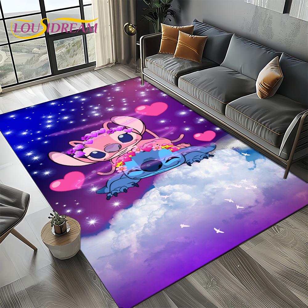 27 Style Cute Stitch  Cartoon 3D Carpet Rug for Home Living Room Bedroom Sofa Doormat Decor,Child Non-slip Floor Mat Gifts