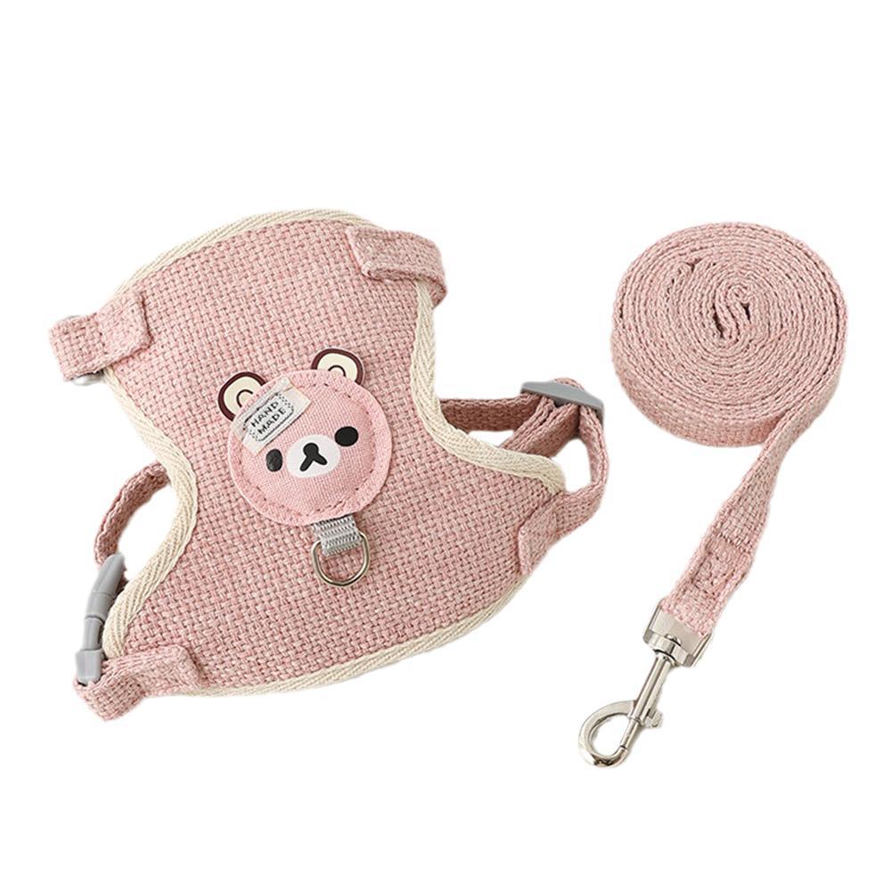 Lovely Small Pet Vest Chest Strap Dog Leash Traction Supply Vest Harness Walking Personalised Pet Harness Dog Bunny Cat Dog A0M2