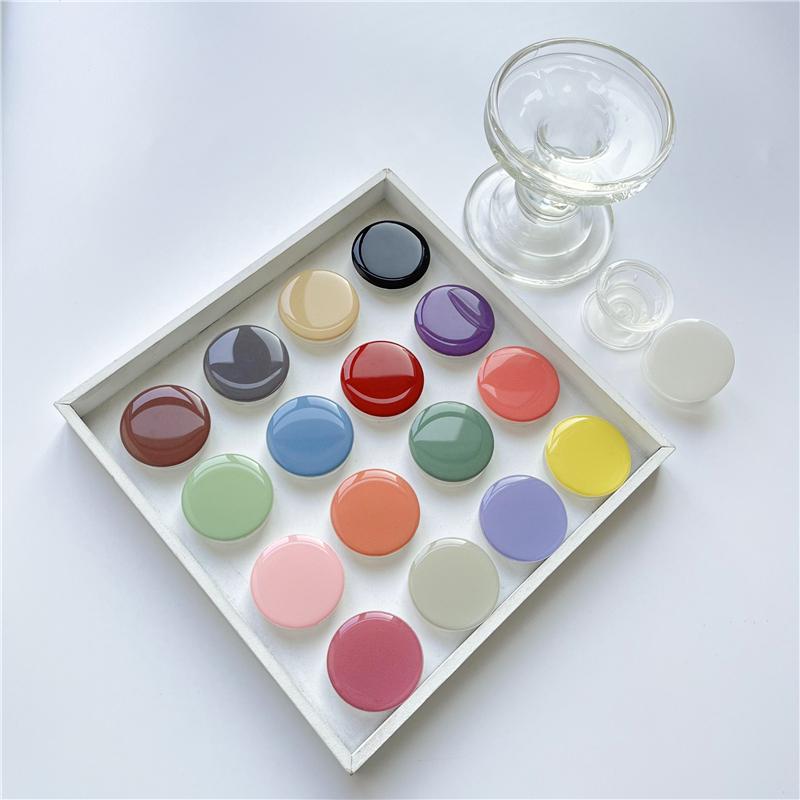 Однотонный роскошный глянцевый держатель для мобильного телефона для iPhone 12 13 14 Xiaomi Huawei Phones Bracket Pop-Up Phone Holder