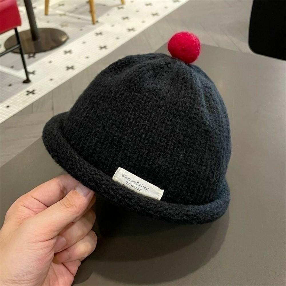 Solid Color Winter Baby Hat Warm Infant Cap New Landlord Hat Kids Boy Girl