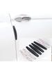 2Pc 40x5CM Car Bumper Protector Guard Anti-Scratch Strips Sticker 4PCS 14x2.5CM Car Door Protection Anti-collision Body Protect