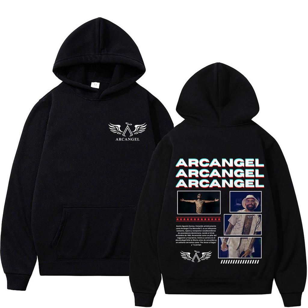 Rapper Arcangel Album 2026 Tour Print Pullover Men Women Hip Hop Fashion Clothing Sweatshirts Long Sleeves Casual Vintage Hoodie