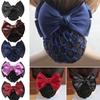 Bow Barrette Lady Hair Clip Cover Bowknot Bun Snood Women Hair Accessories New