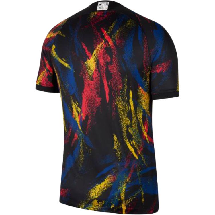 Nike Printed Pattern Crew Neck Straight Cut Short Sleeve T-Shirt Men Tops Black DN0711-010