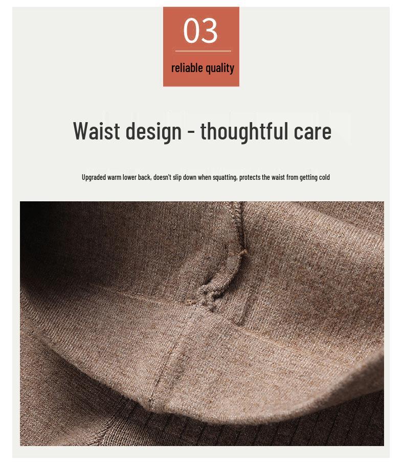 Unisex Three-Ply Wool Cashmere Leggings - New Autumn/Winter Warm Pants