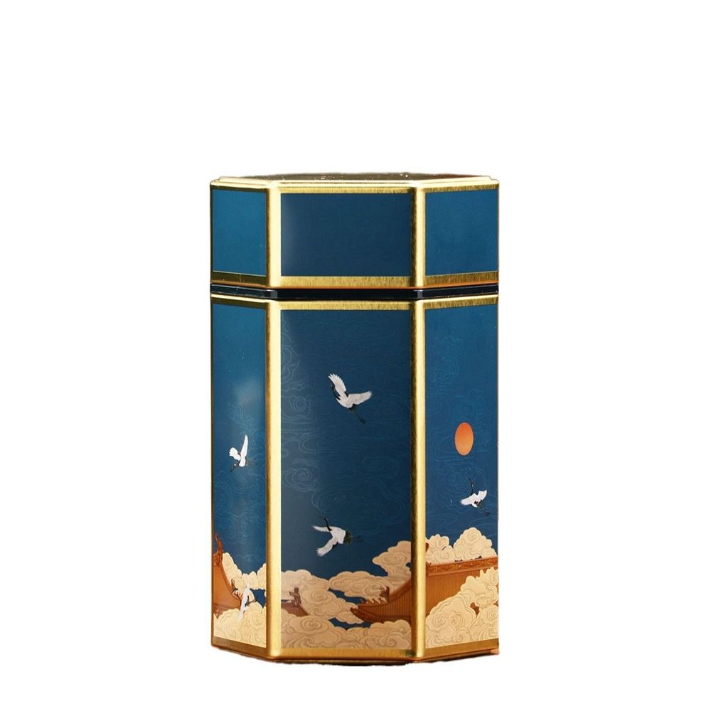 Container Tea Set Accessories Hexagonal Empty Tea Organizer Tea Pot Tea Storage Tank Tea Box