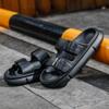 Модные мужские сандалии на платформе, шлепанцы для пляжа, с поддержкой свода стопы, мягкая домашняя обувь из ЭВА