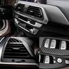 Carbon Fiber Interior Stickers for 18-20 BMW X3/X4 G01 G02 Center Console Enhancement