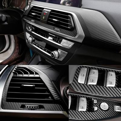 Наклейки из углеродного волокна для интерьера для 18-20 BMW X3/X4 G01 G02 Улучшение центральной консоли