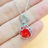 Kuaishou Jewelry Super Flash Zircon Lucky Bag Pendant Necklace Female Versatile Pendant Light Luxury Collarbone Chain