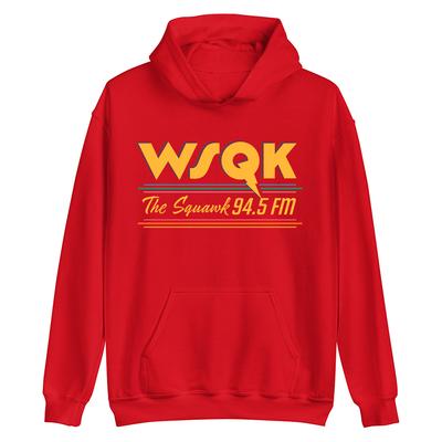 WSQK The Squawk 94.5 FM Толстовки Телепортируй меня Место отстой Графические свитшоты Толстовки с длинным рукавом Пуловеры с капюшоном Одежда унисекс