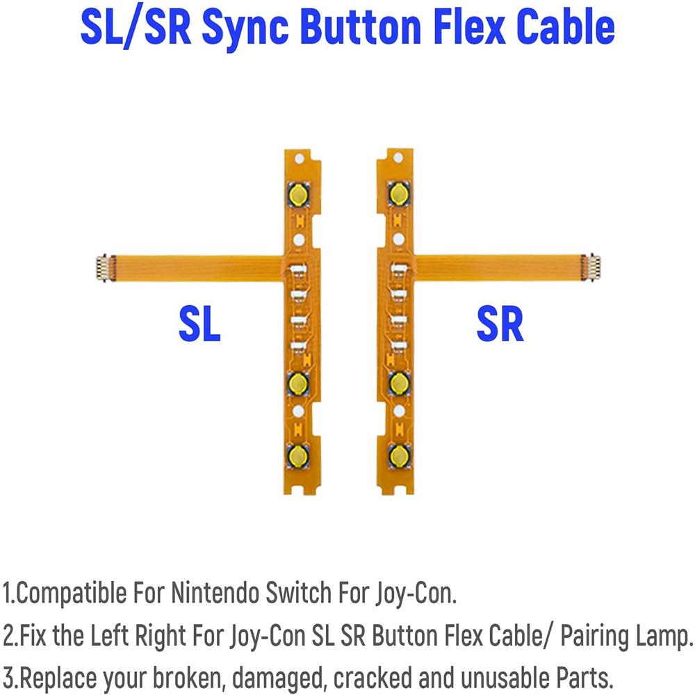 Ремонтный комплект 18 в 1 для Nintendo Switch Joy-Con с отвертками, инструментом для вскрытия, 3D-джойстиками (левый/правый), фиксатором-защелкой, ползунком порта зарядки, кнопкой Syn