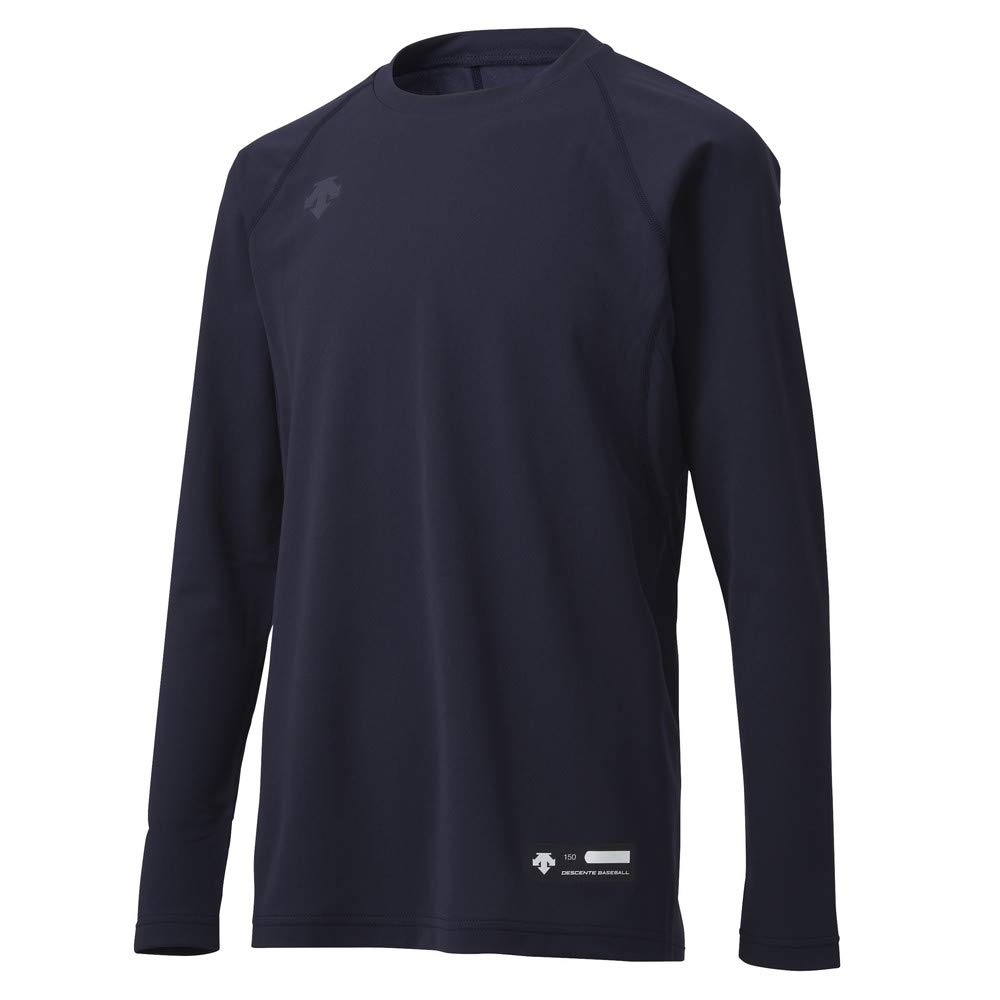DESCENT Junior Youth Baseball Crew Neck Long Sleeve Undershirt, Navy, 130cm, JSTD-771
