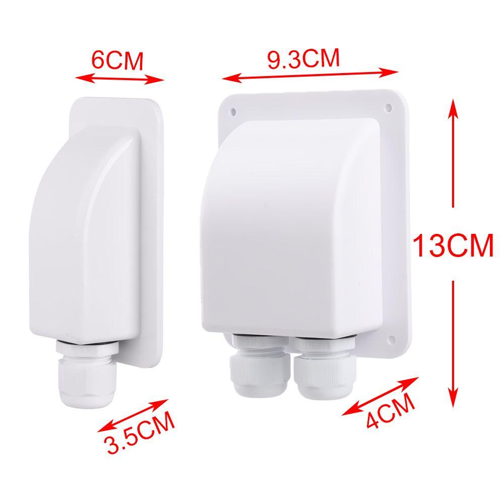 Кабельный ввод для автодома, двойной/одинарный порт, кабельная коробка для крыши автофургона, корпус клеммной колодки солнечной панели