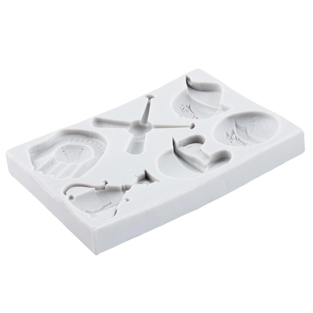 Бейсболка Летучая мышь Силиконовые формы Баскетбол Футбольный шлем Форма для мастики Инструменты для украшения торта Топпер для кекса Конфеты Эпоксидная смола Глина Шоколад Форма для гампасты