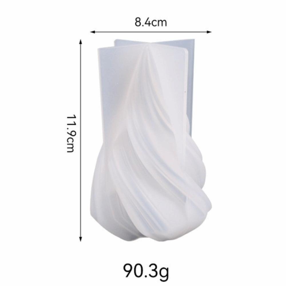 Новая силиконовая форма для ароматических свечей, для изготовления поделок, абстрактное искусство, форма для конусных свечей, дизайн с завитками, форма для гипса и смолы, домашний декор