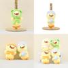 Fluffy Plush Annoying Duck Keyring Short Plush Animal 14cm Fun Desk Accessory