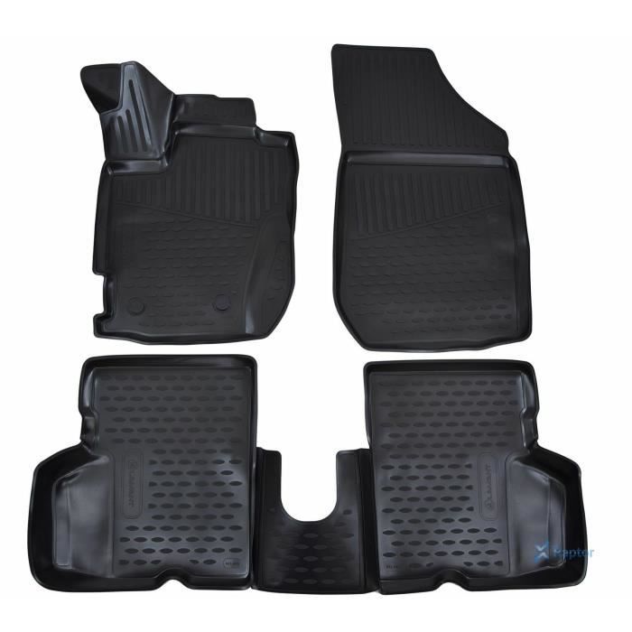 J&J AUTOMOTIVE | Tapis De Sol En Caoutchouc 3D Exclusive Pour Renault Captur 2013-2019